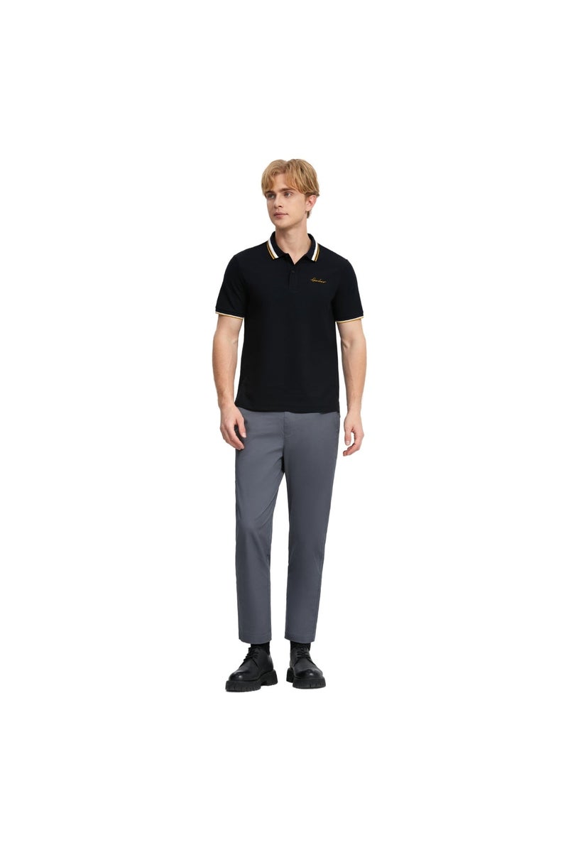 GIORDANO Black Polo Shirt for Men - Image 3
